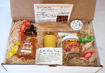 Includes 6 oz. Honey Bear,6 oz. Spun Honey,Pure Beeswax Candle,Honey Candy,6-Pack Honey Straws and Brochure